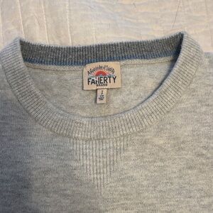 Faherty Men's Light Heathered Crewneck Sweater